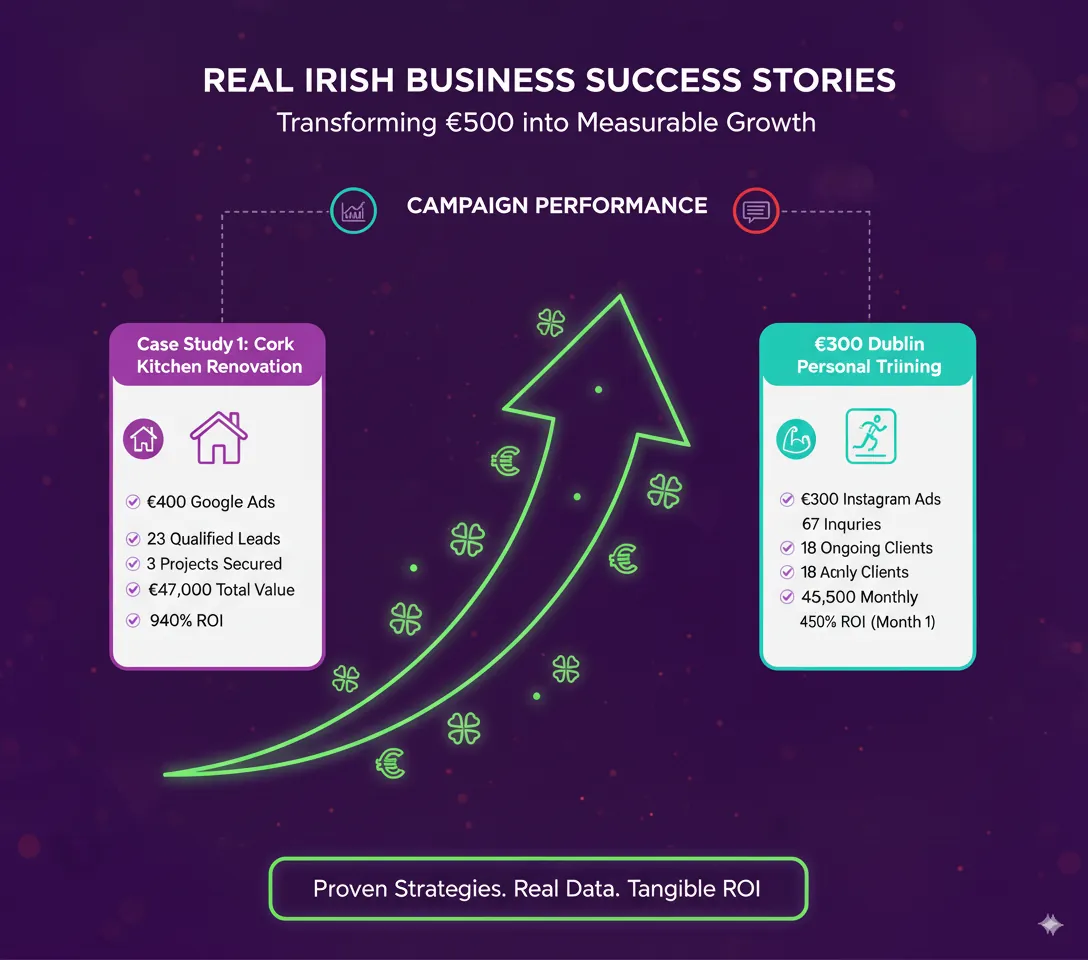 Two worked examples: a kitchen renovation company in Cork and a personal training studio in Dublin Two worked examples: a kitchen renovation company in Cork and a personal training studio in Dublin