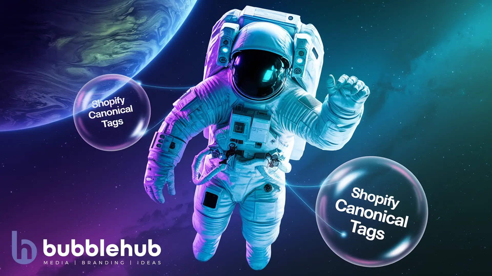 An picture of an astronaut fixing Shopify Canonical Tags An picture of an astronaut fixing Shopify Canonical Tags
