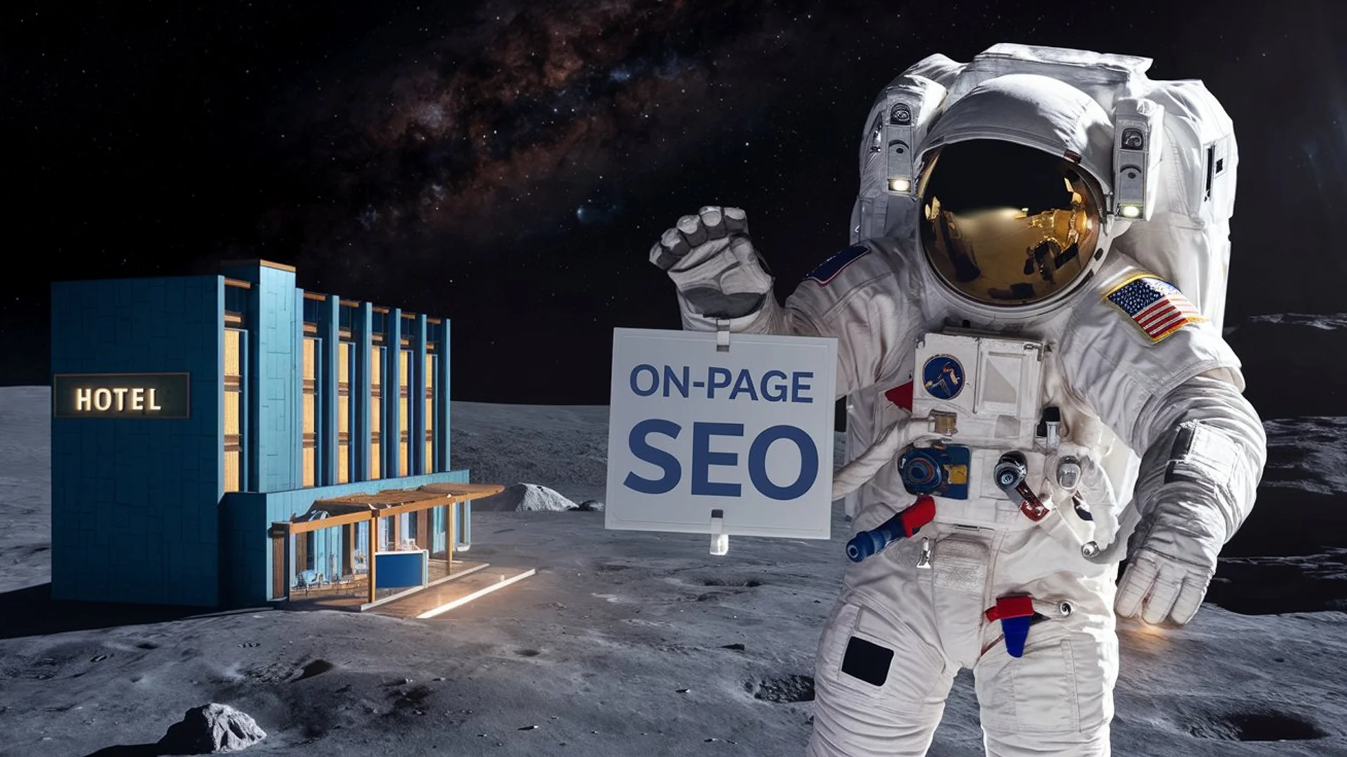an image of an astronaut doing On-Page SEO for Hotels an image of an astronaut doing On-Page SEO for Hotels
