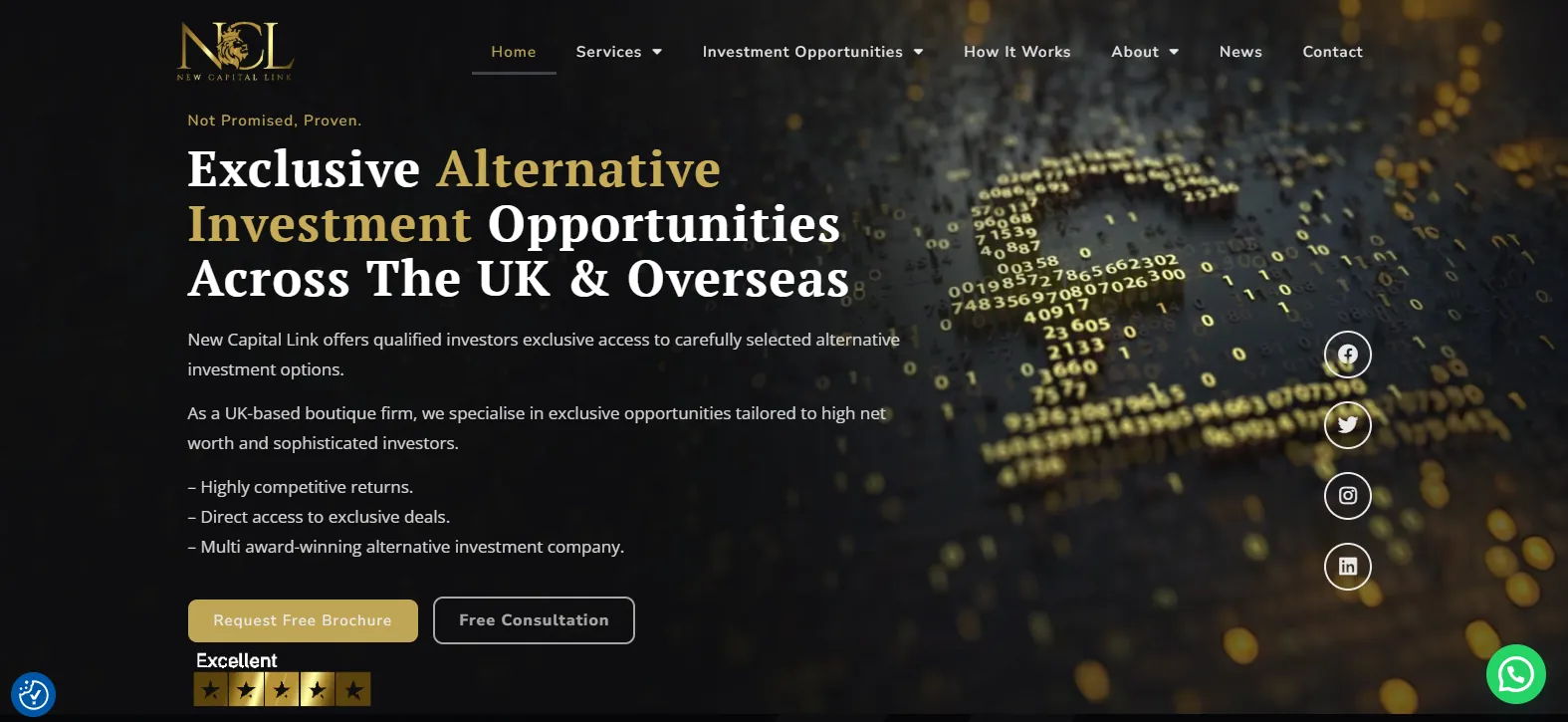 investment website redesign for new capital link investment website redesign for new capital link