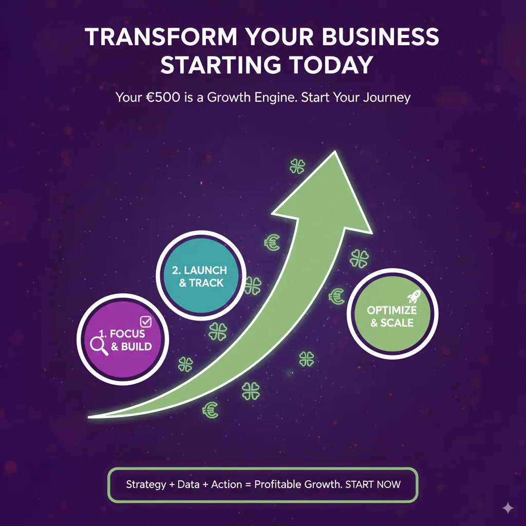 Transform your business starting today: focus and build, launch and track, optimise and scale Transform your business starting today: focus and build, launch and track, optimise and scale