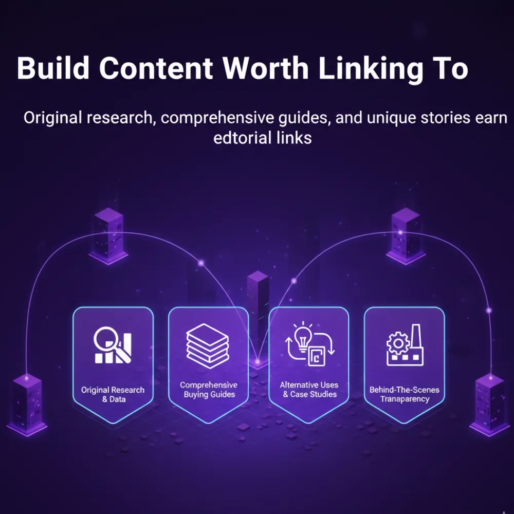Build content worth linking to: original research, comprehensive guides, alternative uses and Build content worth linking to: original research, comprehensive guides, alternative uses and behind-the-scenes stories